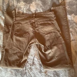 EUC Flying Monkey olive colored skinny jeans